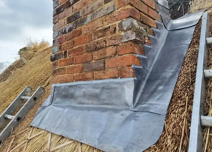 Chimney Flashing and Back Gutter